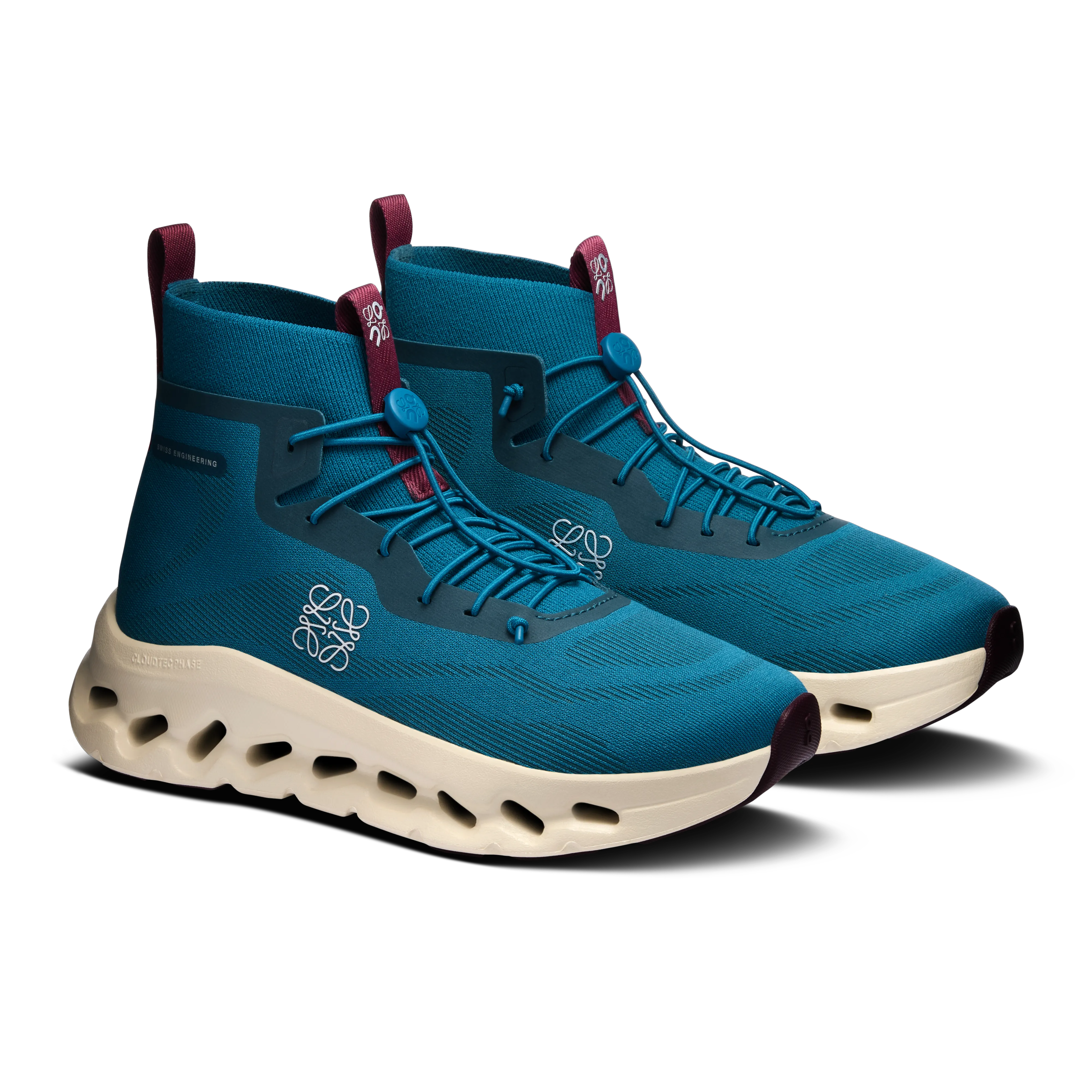 Teal Oatmeal Burgundy